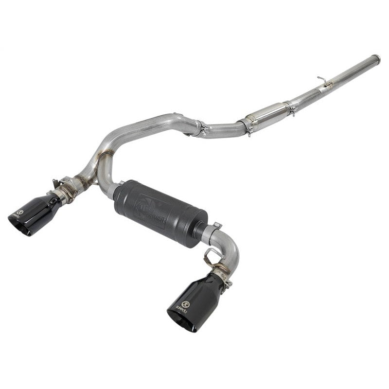 aFe Takeda 3in 304 SS Cat-Back Exhaust System w/ Black Tips 16-18 Ford Focus RS I4-2.3L (t)