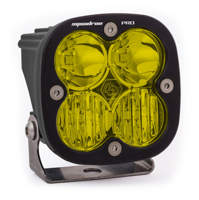 Baja Designs Squadron Pro Driving/Combo Pattern Black LED Light Pod - Amber - T1 Motorsports