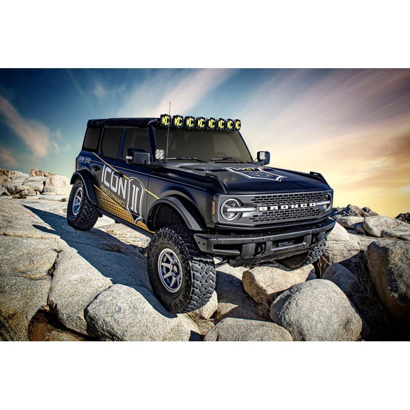 ICON 21-23 Ford Bronco Rear 2.5 VS RR CDEV Coilover Kit Heavy Rate Spring