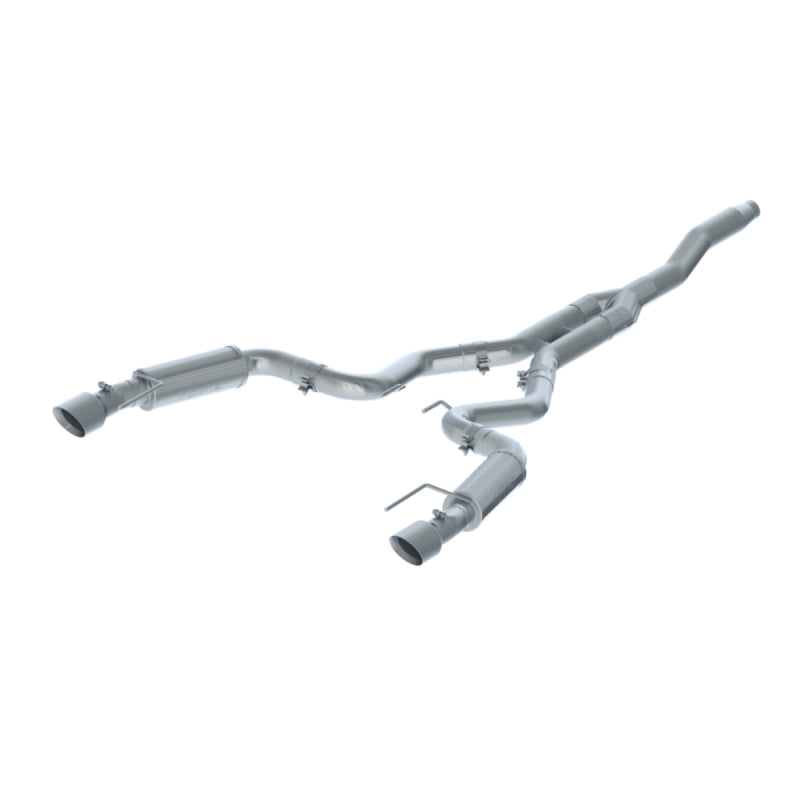 MBRP 15-18 Ford Mustang EcoBoost 2.3L T409 3in Cat Back Dual Split Rear Exit (Race Version) - T1 Motorsports