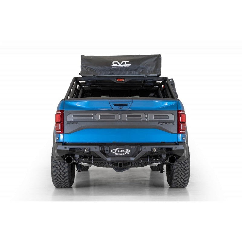 Addictive Desert Designs 17-20 Ford Raptor F-150 Bomber Rear Bumper w/ Backup Sensor Cutouts