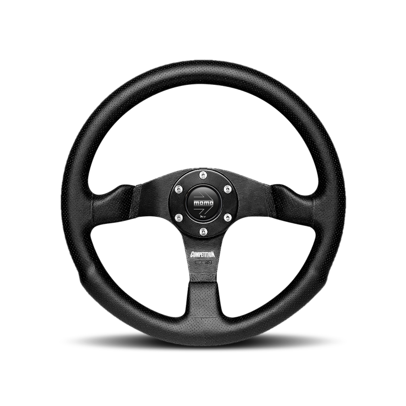 Momo Competition Steering Wheel 350 mm - Black AirLeather/Black Spokes