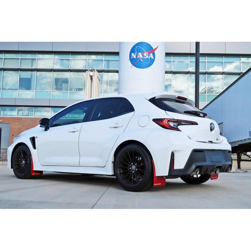 Rally Armor 2023 Toyota GR Corolla Red UR Mud Flap w/ White Logo