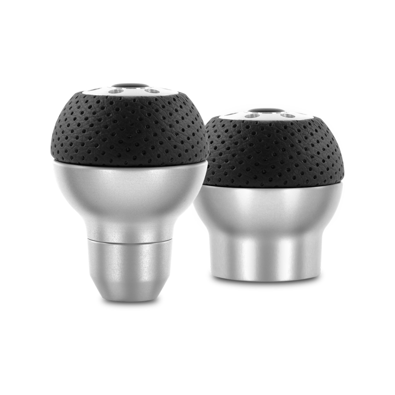 Momo Race Shift Knob - Aluminum, Black Airleather Insert