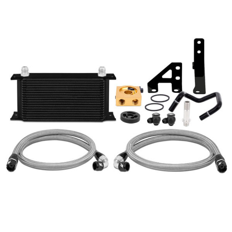 Mishimoto 2015 Subaru WRX Thermostatic Oil Cooler Kit - Black - T1 Motorsports