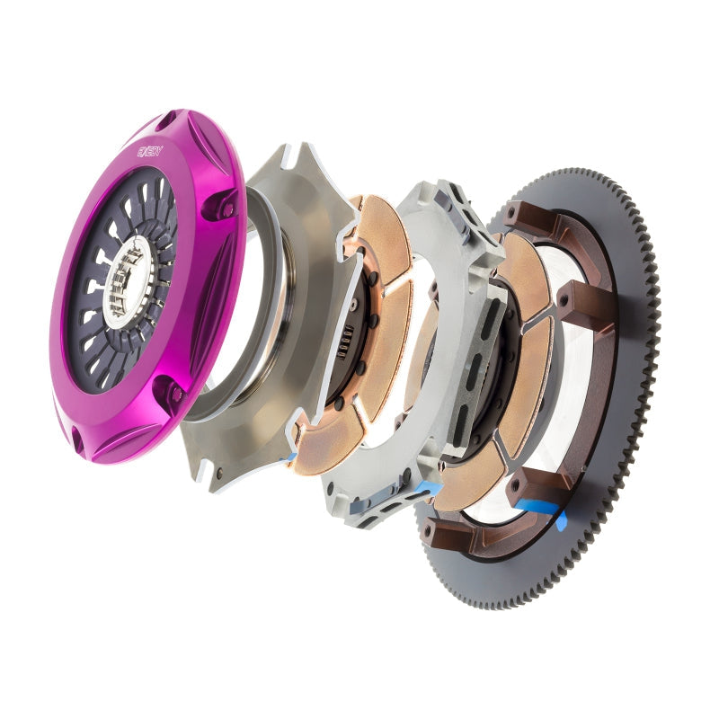 Exedy 2005-2005 Saab 9-2X Aero H4 Hyper Twin Cerametallic Clutch Sprung Center Disc Pull Type Cover - T1 Motorsports