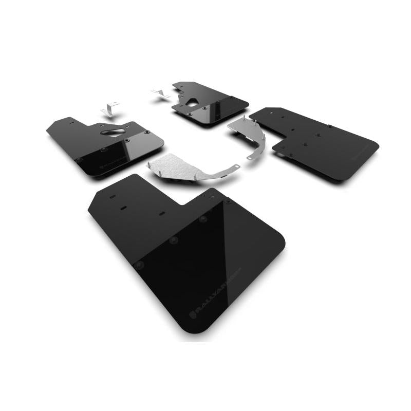 Rally Armor 21-22 Ford Bronco (Steel Bmpr + RR - NO Rptr/Sprt) Blk Mud Flap w/Met. Blk Logo