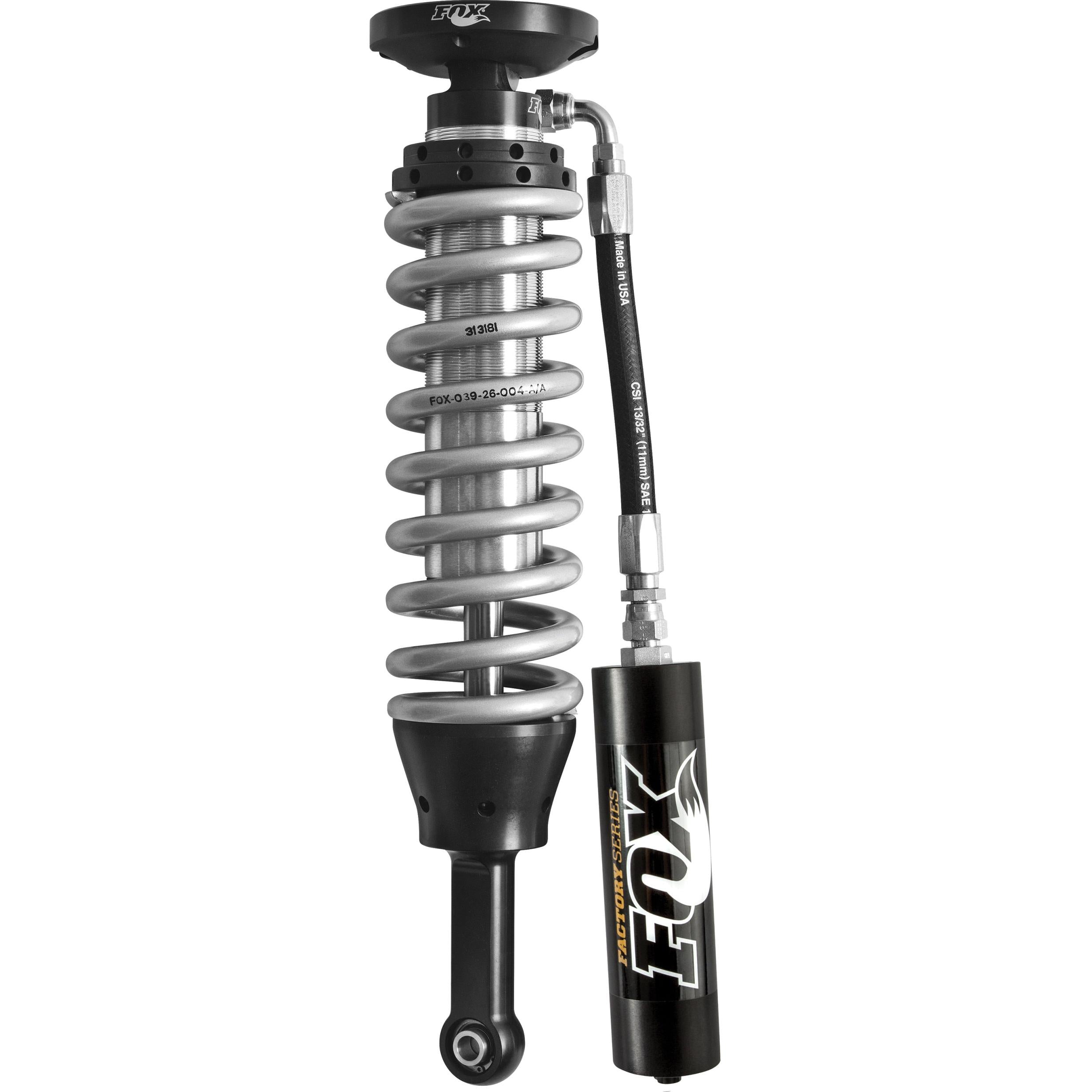 Fox 2009 F-150 2.5 Factory Series 5.45in. Remote Reservoir Coilover Shock Set - Black/Zinc - T1 Motorsports