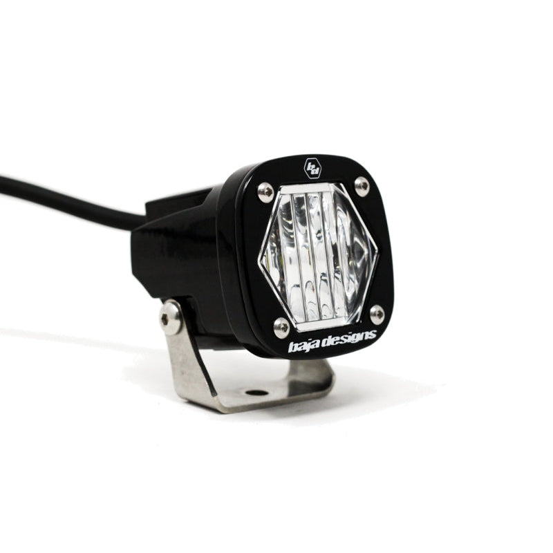 Baja Designs S1 Wide Cornering LED Light w/ Mounting Bracket Single - T1 Motorsports