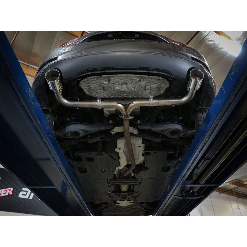 aFe Takeda 2-1/2in 304 SS Axle-Back Exhaust w/ Polished Tips 14-18 Mazda 3 L4 2.0L/2.5L