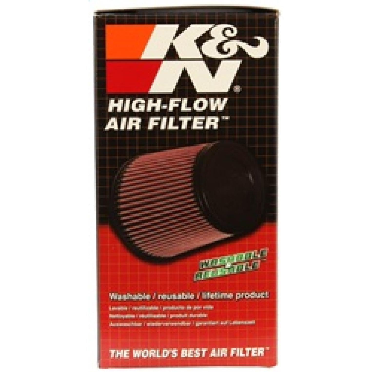 K&N Replacement Unique Oval Tapered Air Filter for Porsche 13-14 Boxster/2014 Cayman 2.7L/3.4L H6
