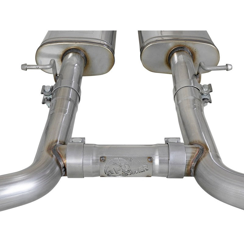 aFe MACH Force-Xp 2-1/2in 304 SS Cat-Back Exhaust 15-19 Dodge Challenger V6-3.6L - Raw Tip