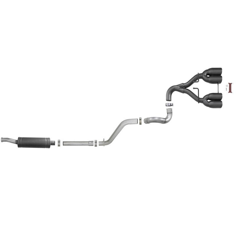 aFe Rebel Series 2.5in 304 SS Cat-Back Exhaust w/ Black Tip 18-20 Jeep Wrangler (JL)