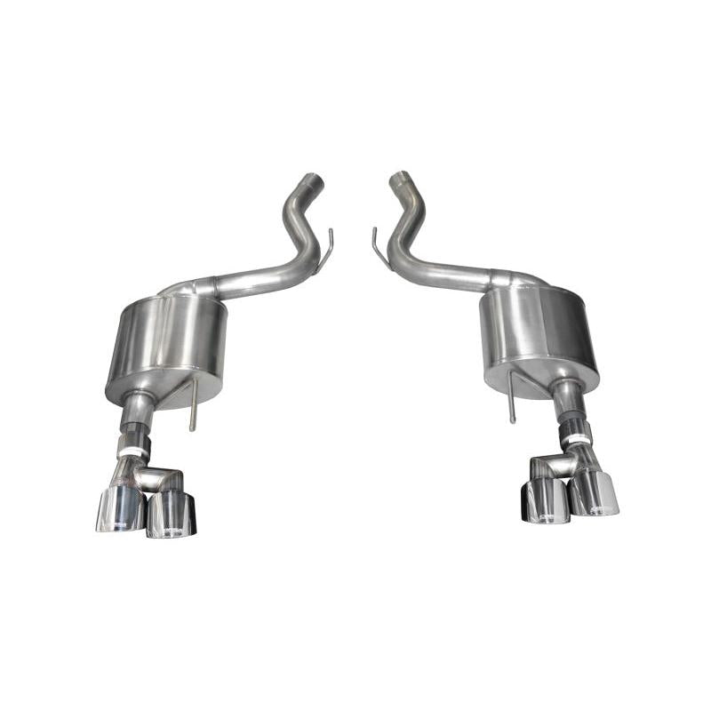 Corsa 3in Touring Axle-Back Exhaust (Polished Tips) - 2018-2023 Ford Mustang 5.0L