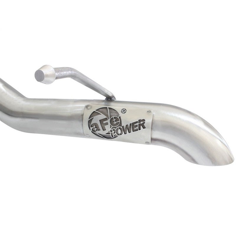 aFe MACHForce XP 2-1/2in SS-409 Cat-Back Exhausts w/ 18in Muffler 07-17 Jeep Wrangler V6-3.6L