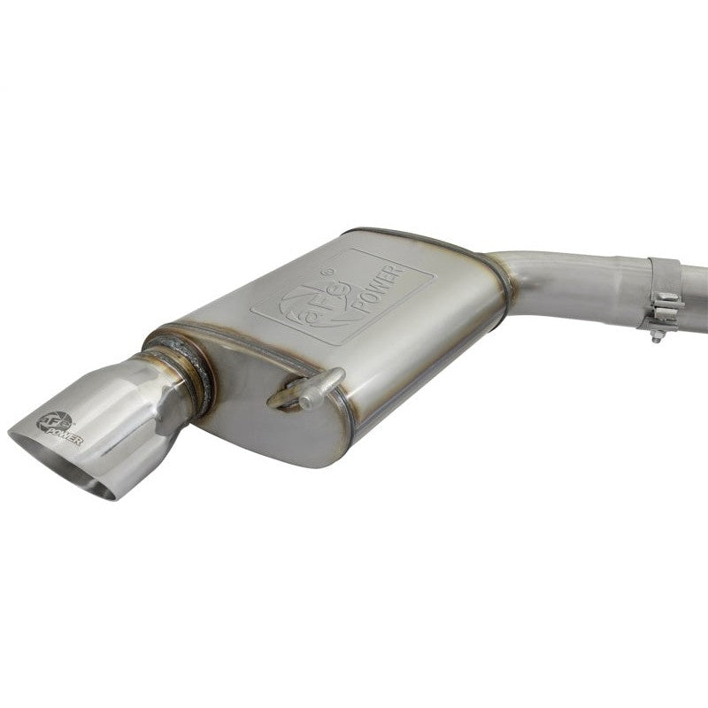 aFe MACHForce XP 3in 304 SS Cat-Back Exhausts w/ Polished Tips 15-17 Ford Mustang GT V8-5.0L/V6-3.7L