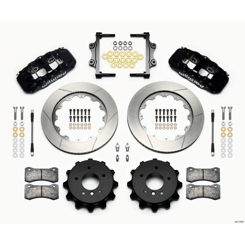 Wilwood AERO4 Rear Kit 14.00 2007-2011 BMW E90 Series w/Lines - T1 Motorsports