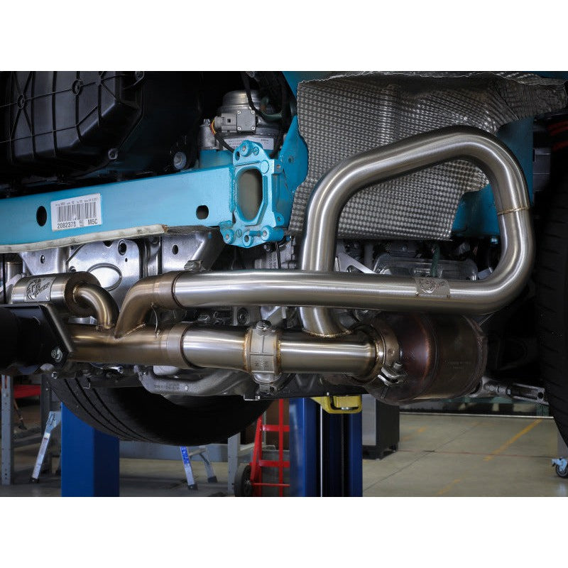 aFe 14-19 Porsche 911 H6-3.8/4.0L GT3 MACH Force-Xp 304 Stainless Steel Primary Muffler Delete Pipe