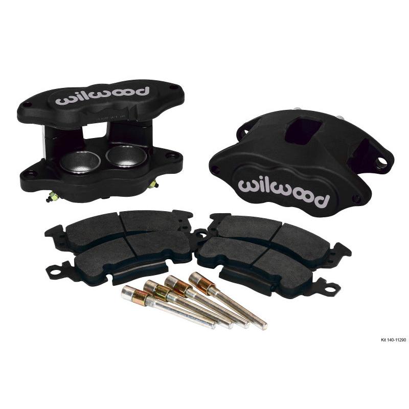 Wilwood D52 Front Caliper Kit - Black Ano 2.00 / 2.00in Piston 1.28in Rotor - T1 Motorsports
