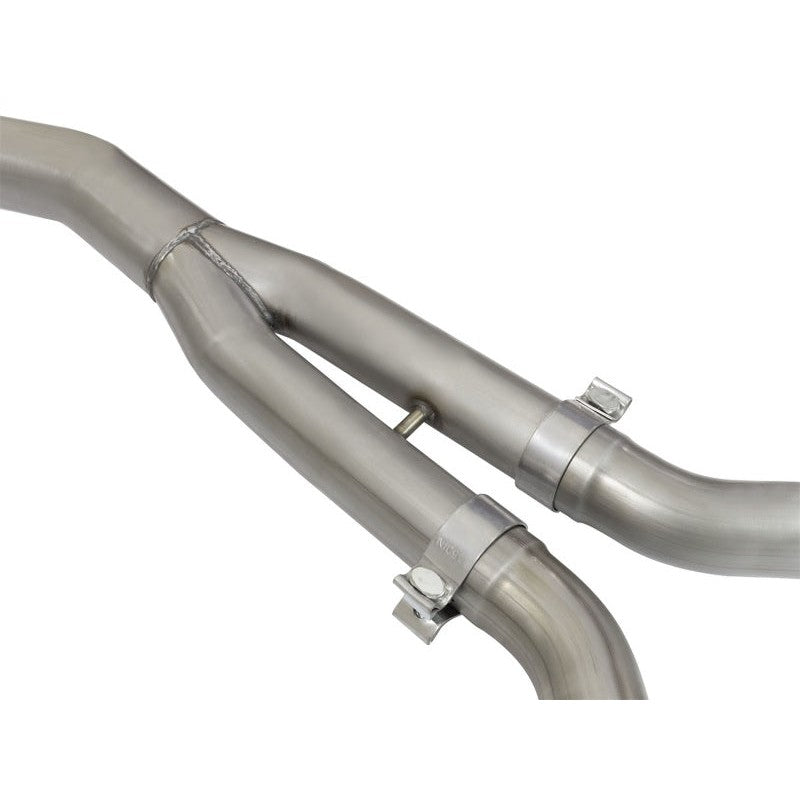 aFe MACHForce XP Exhausts Cat-Back SS-304 EXH w/ Black Tips 15-16 Ford Mustang EcoBoost 2.3L (t)