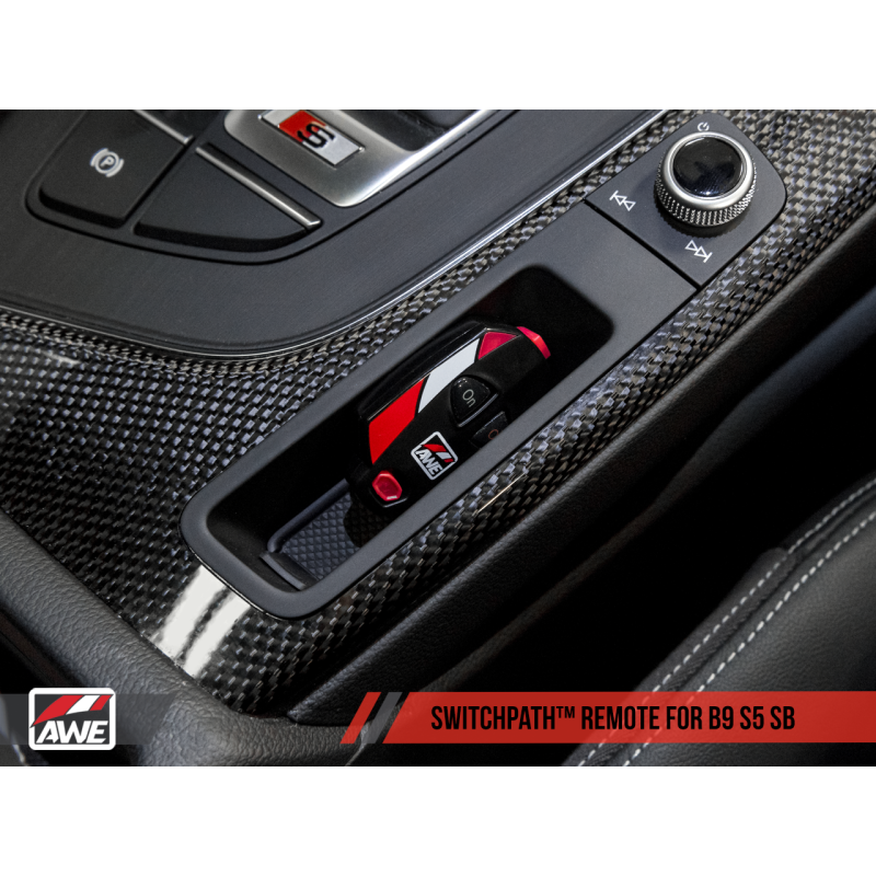 AWE Tuning Audi B9 S5 Sportback SwitchPath Exhaust - Non-Resonated (Silver 102mm Tips) - T1 Motorsports