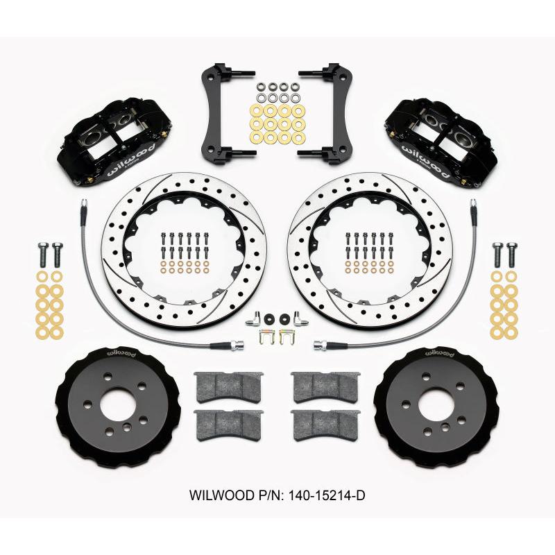 Wilwood Narrow Superlite 6R Front Hat Kit 12.88in Drilled 2014-2015 Mini Cooper w/Lines - T1 Motorsports