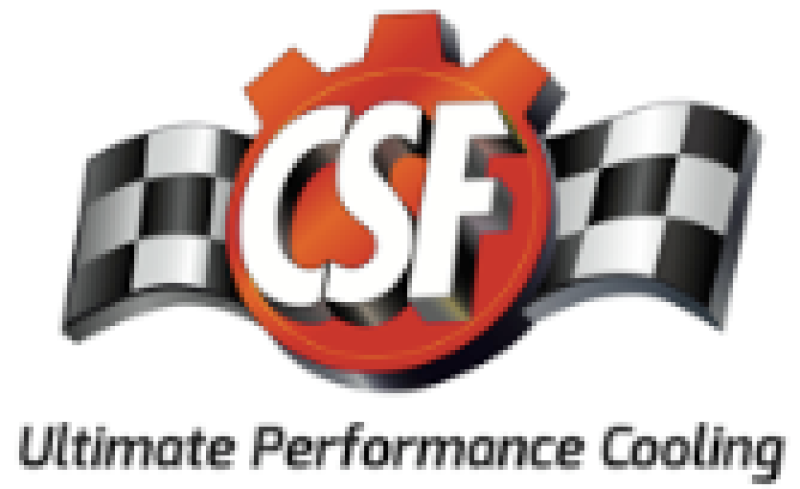 CSF Universal Half Radiator w/-16AN & Slip-On Fittings/12in SPAL Fan & Shroud - T1 Motorsports