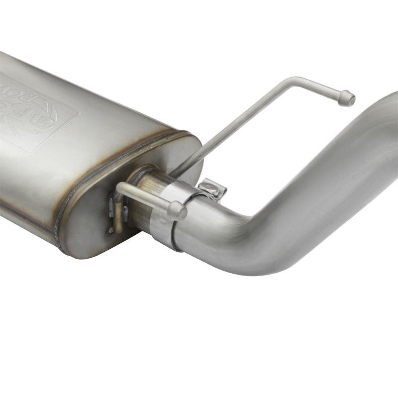 aFe MACHForce XP Cat Back SS Exhausts Black Tips 05-12 Toyota Tacoma L4-2.7L