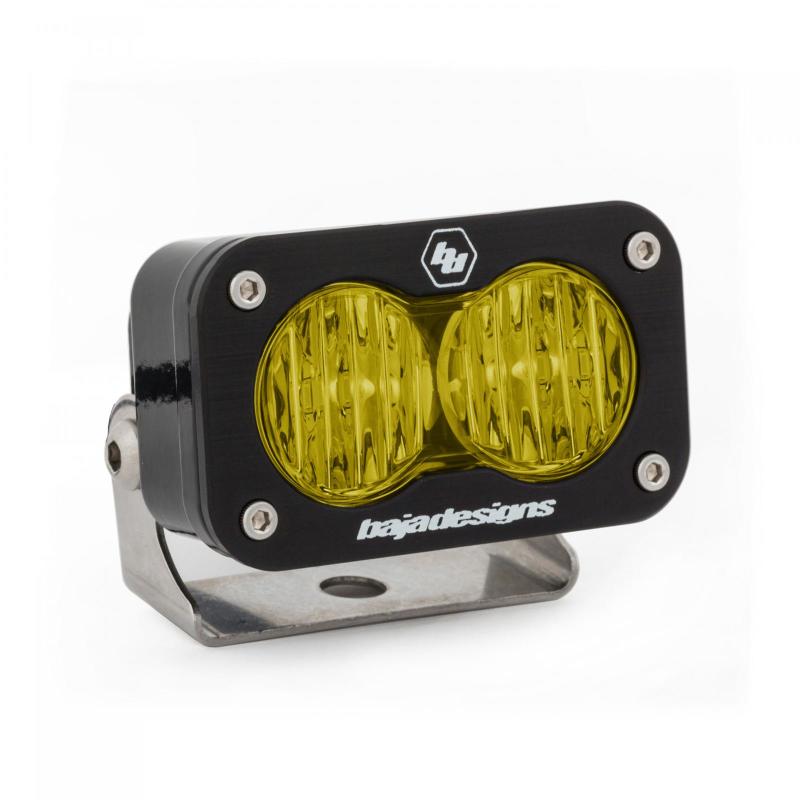 Baja Designs S2 Pro Wide Cornering Pattern LED Light - Amber - T1 Motorsports