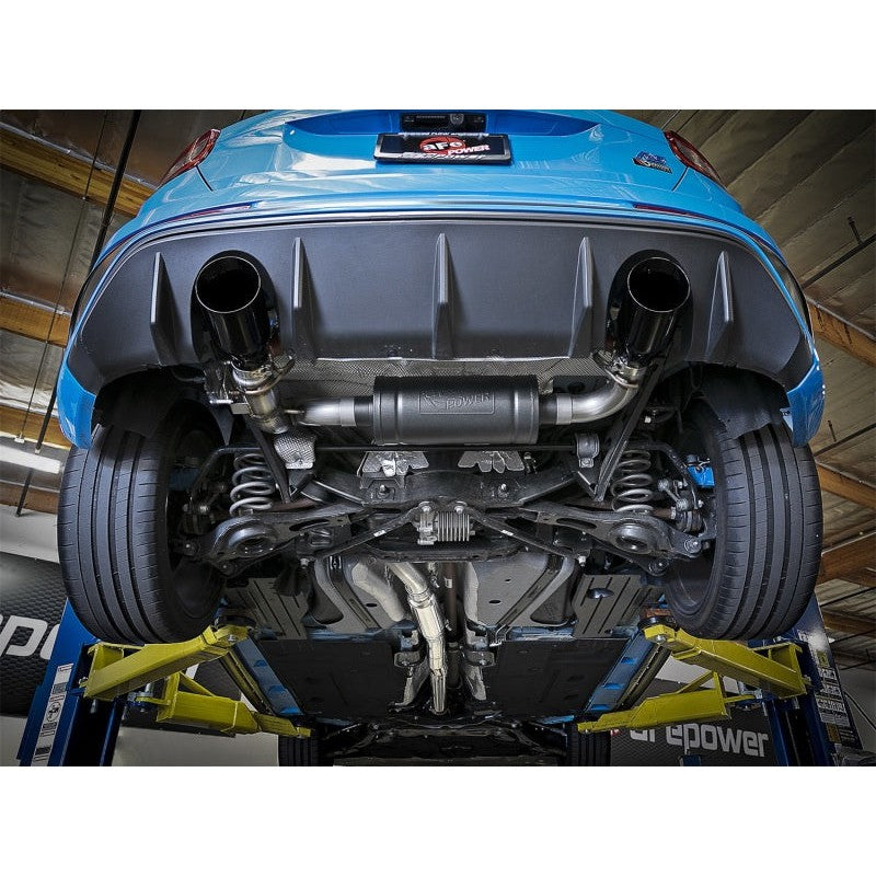 aFe Takeda 3in 304 SS Cat-Back Exhaust System w/ Black Tips 16-18 Ford Focus RS I4-2.3L (t)
