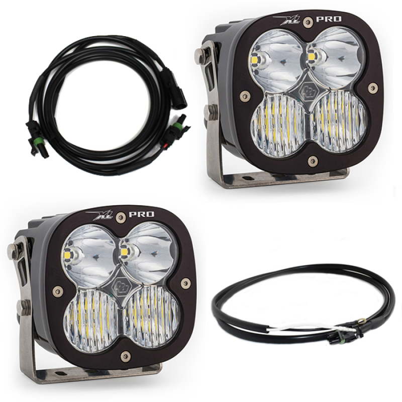 Baja Designs Jeep JL/JT Rubicon Steel Bumper LED Light Kit XL Pro w/Upfitter - T1 Motorsports