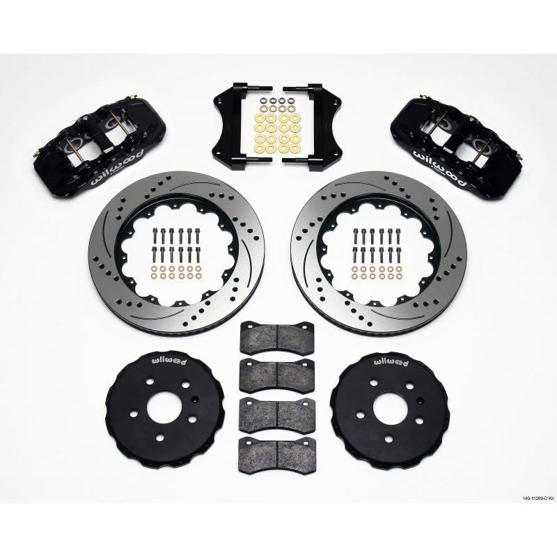 Wilwood AERO6 Front Hat Kit 14.25 Drilled 2010-2015 Camaro - T1 Motorsports