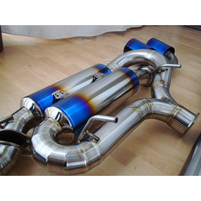 Amuse R1 Titan Extra 90mm Catback Exhaust with Gold Ring for Nissan GT-R (R35) - T1 Motorsports
