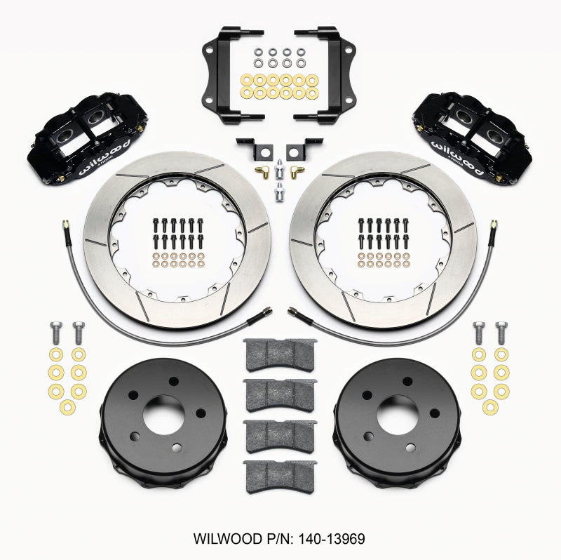 Wilwood Narrow Superlite 4R Rear Kit 12.88in 2007-up Jeep JK w/Lines - T1 Motorsports