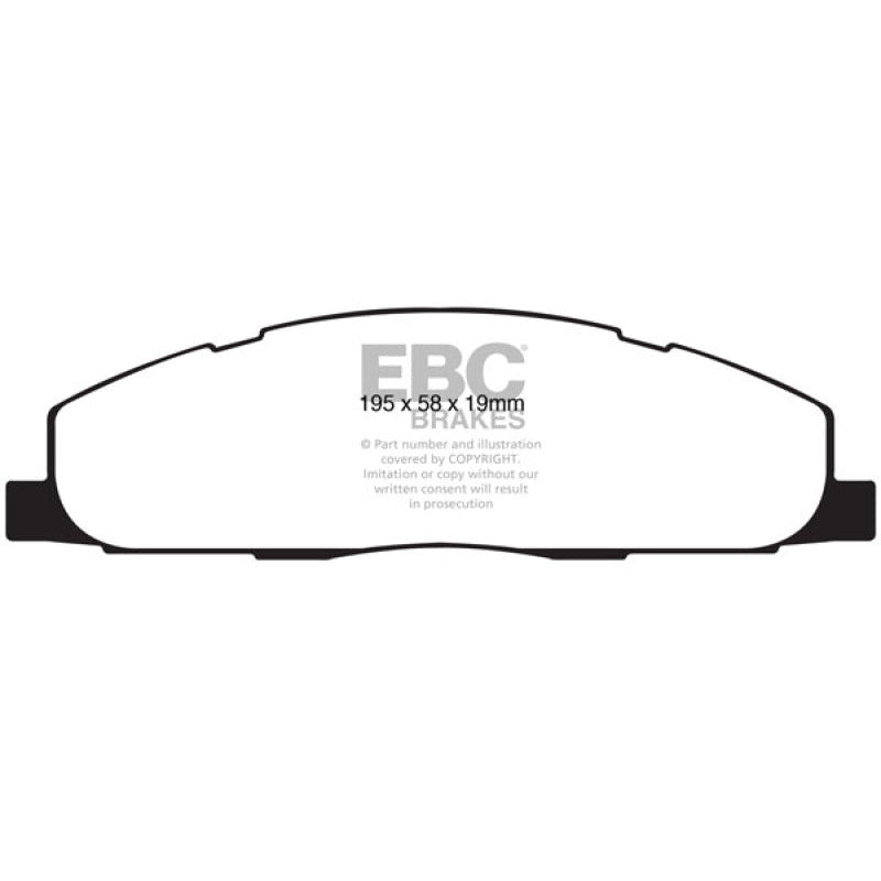 EBC 09-11 Dodge Ram 2500 Pick-up 5.7 2WD/4WD Extra Duty Rear Brake Pads - T1 Motorsports