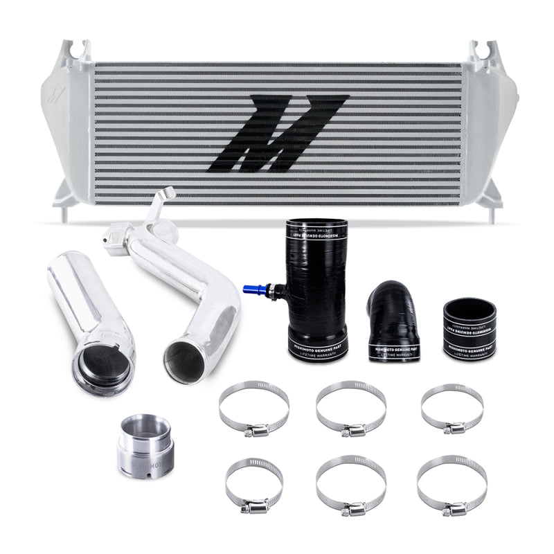 Mishimoto 19+ Ford Ranger 2.3L EcoBoost Intercooler Kit - Silver + Polished Pipes - T1 Motorsports