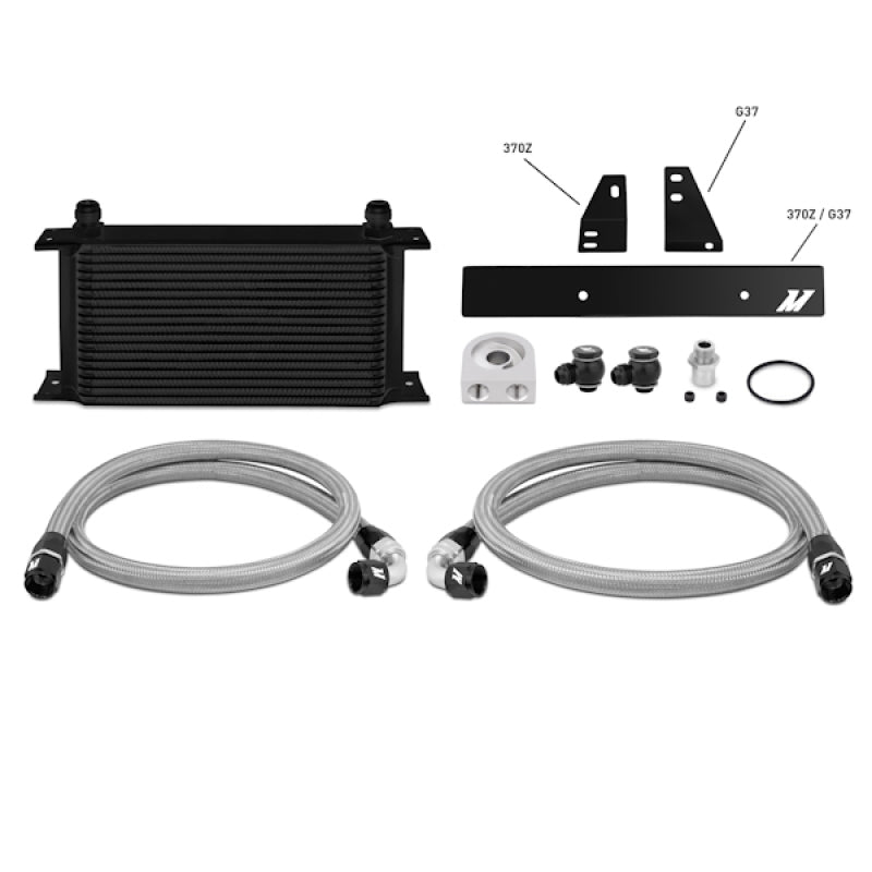 Mishimoto 09+ Nissan 370Z / 08+ Infiniti G37 (Coupe Only) Oil Cooler Kit - Black - T1 Motorsports