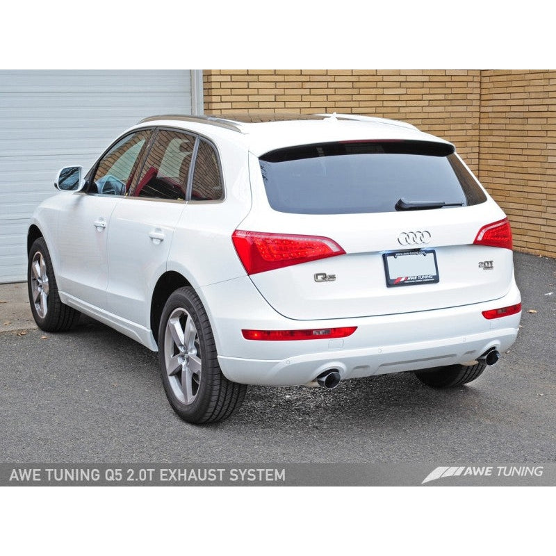 AWE Tuning Audi 8R Q5 2.0T Touring Edition Exhaust - Polished Silver Tips