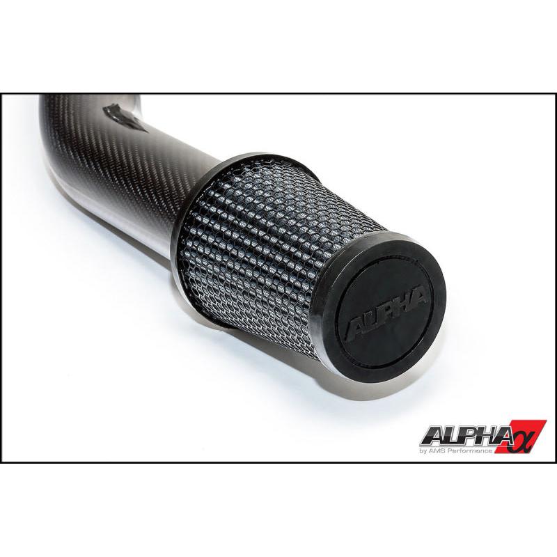 AMS Performance 2009+ Nissan GT-R R35 (CBA/DBA) Alpha Carbon Fiber Intake Pipes for Stock Turbos