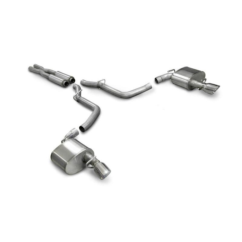 Corsa Xtreme Cat-Back Exhaust w/ Polished Tips - 2005-2010 Dodge Charger SRT-8 6.1L V8