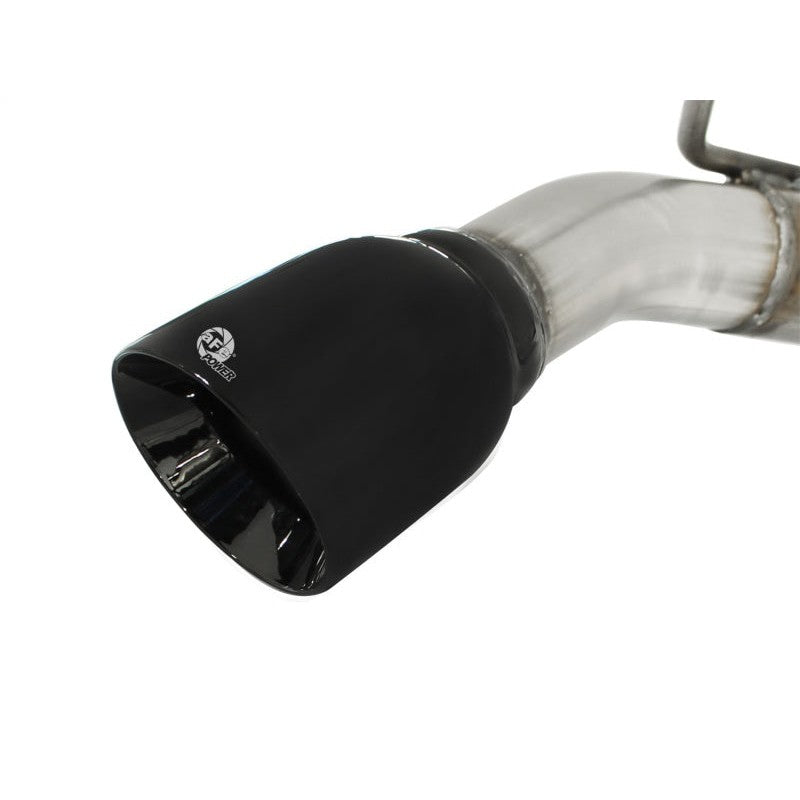 aFe MACHForce XP Exhaust 2.5in Stainless Steel CB/10-13 Chevy Camaro V6-3.6L (td) (gloss blk tip)