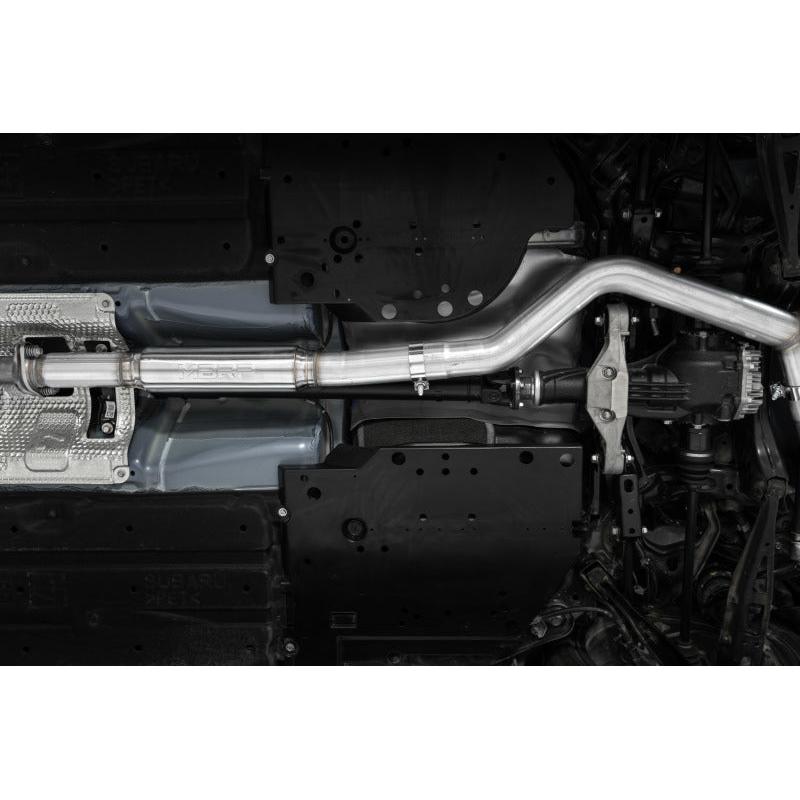MBRP 2022+ Subaru WRX 3in Cat-Back Dual Split Rear Quad Carbon Fiber Tips Race Profile Exhaust - T1 Motorsports