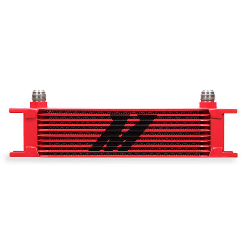 Mishimoto Universal 10 Row Oil Cooler - Red - T1 Motorsports