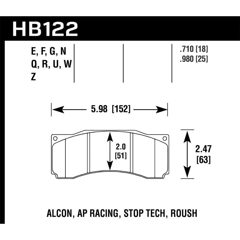 Hawk Stoptech ST-60 Caliper DTC-70 Race Brake Pads - T1 Motorsports