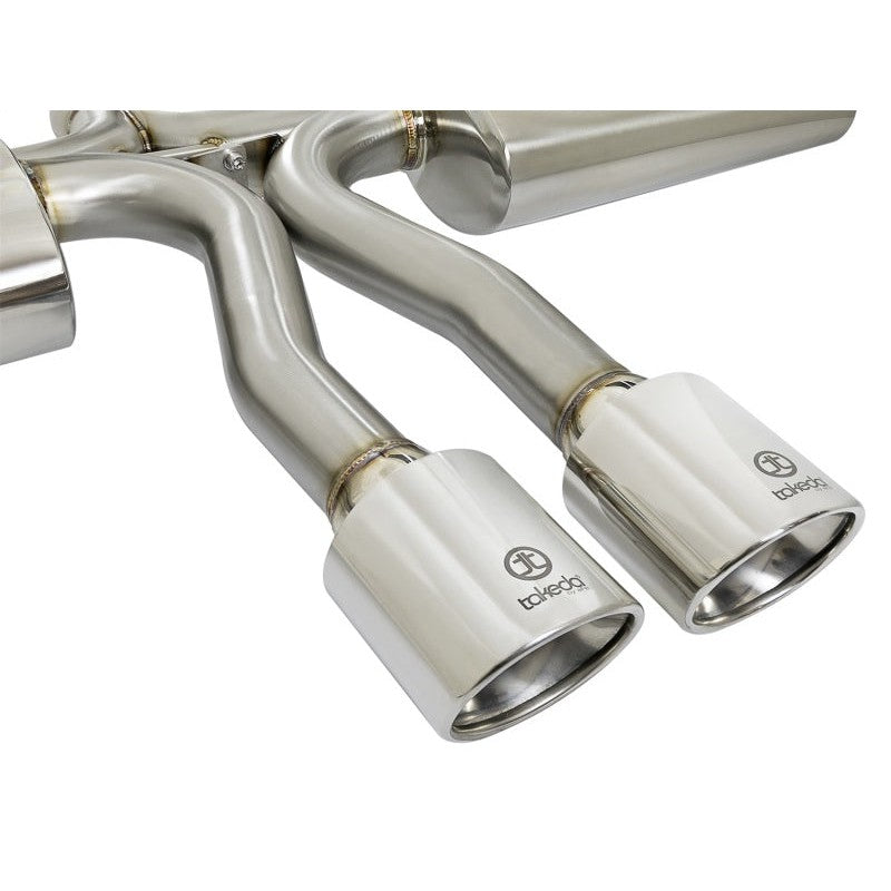 aFe Takeda 3in 304 SS Cat-Back Exhaust System w/Polished Tips 2017+ Honda Civic Si (4dr) I4 1.5L (t)