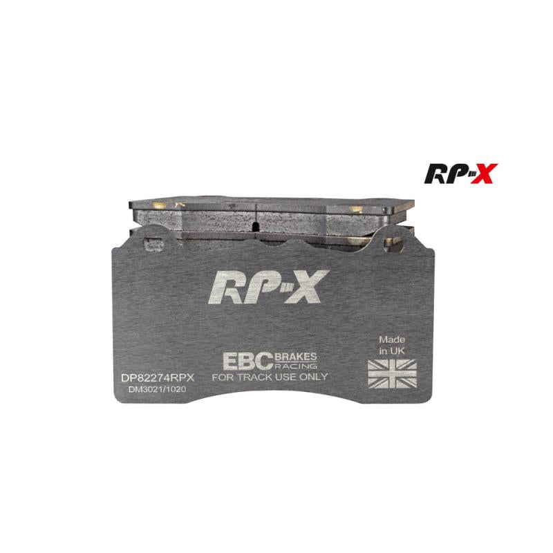 EBC Racing 04-05 Mitsubishi Lancer Evo 8 2.0L Turbo (FQ400 w/Alcon Caliper) RP-X Front Brake Pads