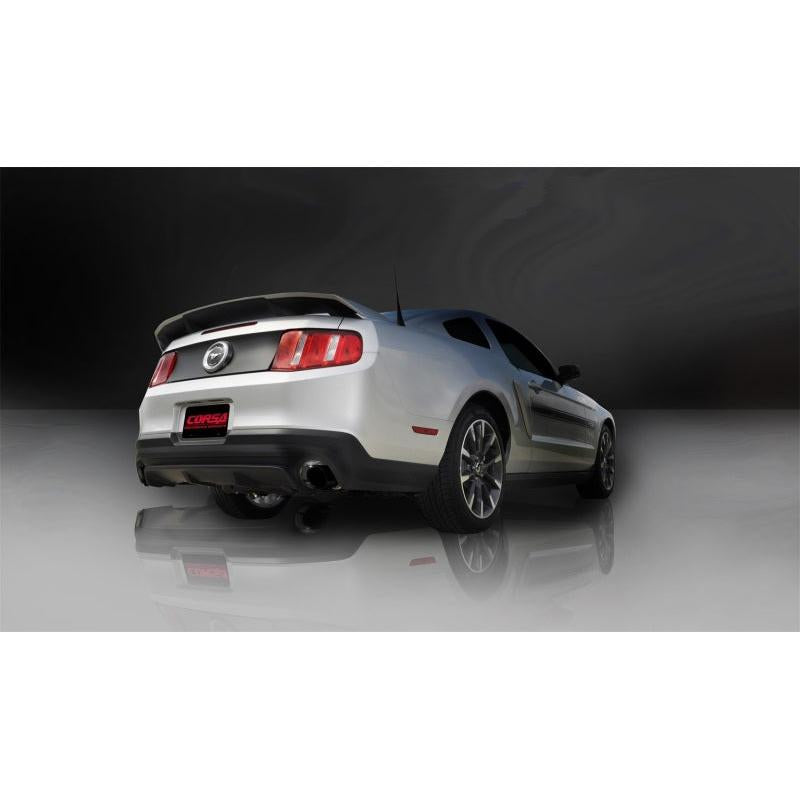 Corsa Xtreme Axle-Back Exhaust - Black Tips - 2011-2014 Ford Mustang GT/Boss 302 5.0L V8