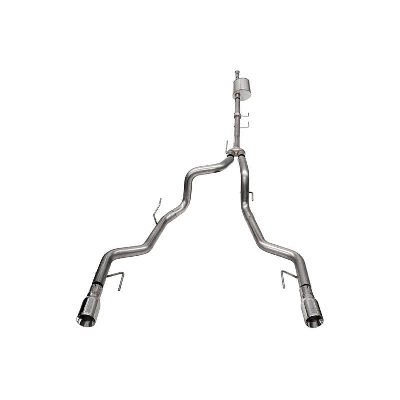 Corsa Sport Cat-Back Exhaust - Polished Tips - 2021-2025 Ford F-150 SuperCrew/5.5ft Bed 3.5L V6