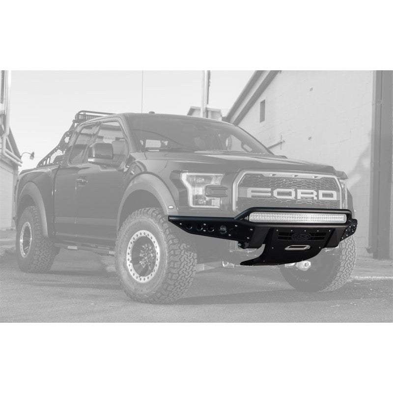 Addictive Desert Designs 17-18 Ford F-150 Raptor Stealth R Front Bumper w/ Winch Mount