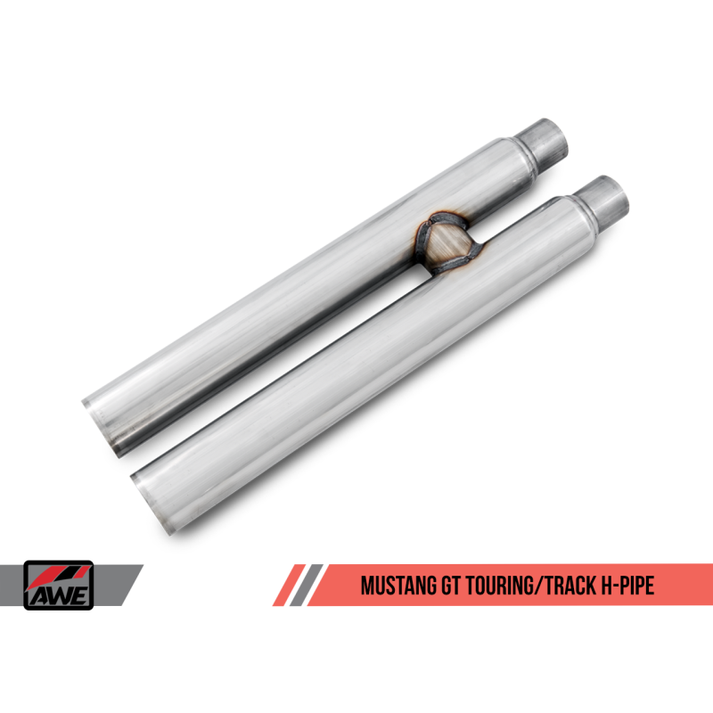 AWE Tuning S550 Mustang GT Cat-back Exhaust - Track Edition (Chrome Silver Tips)